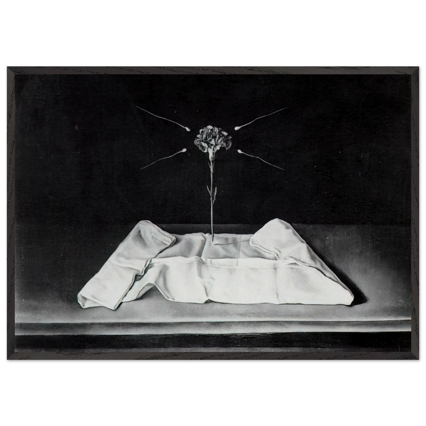 MYSTICAL CARNATION 1951 - Salvador Dali Framed Art Print – Black Wooden Frame - Default Title - -Framed Art Print