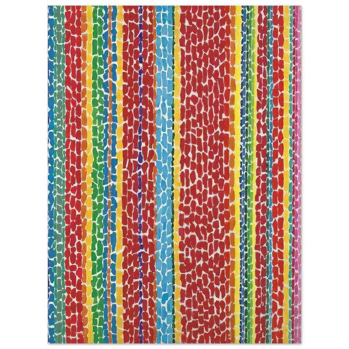 Alma Woodsey Thomas - RED VIOLET NURSERY VIEWED FROM ABOVE 1970 75x100 cm / 30x40inches Fine Art Poster