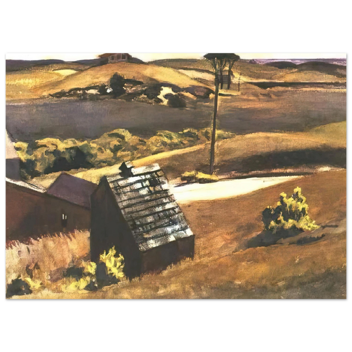 Edward Hopper - Burly Cobb Hen Coop and Barn Fine Art Poster