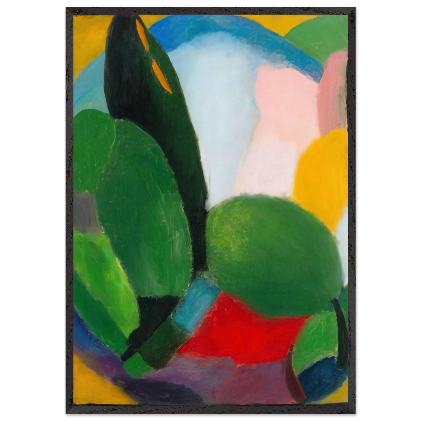 VARIATION 1916 - Alexej von Jawlensky 70x100 cm / 28x40 inches Framed Art Print – Black Wooden Frame