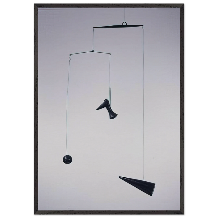 CONE DEBENE 1933 - Alexander Calder 70x100 cm / 28x40 inches Framed Art Print – Black Wooden Frame