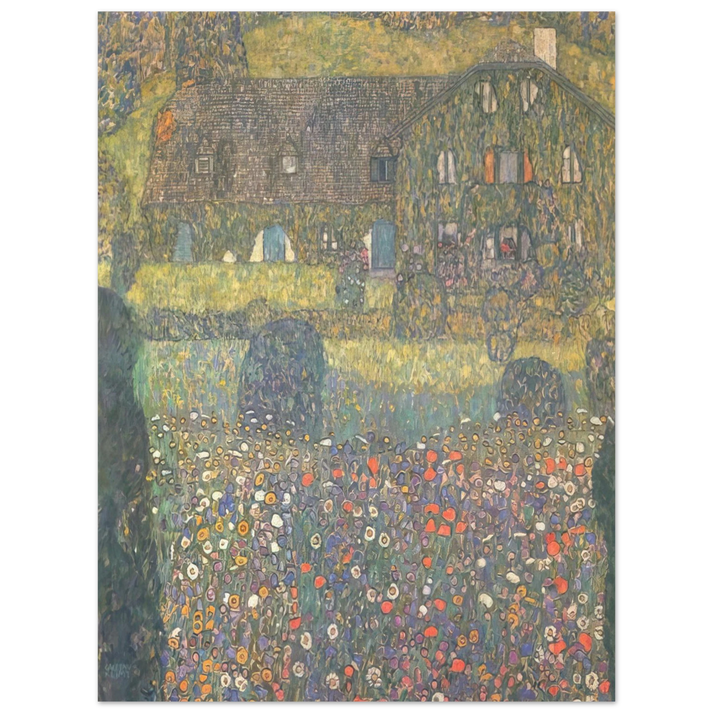 Gustav Klimt - COUNTRY HOUSE BY THE ATTERSEE 75x100 cm / 30x40inches Fine Art Poster