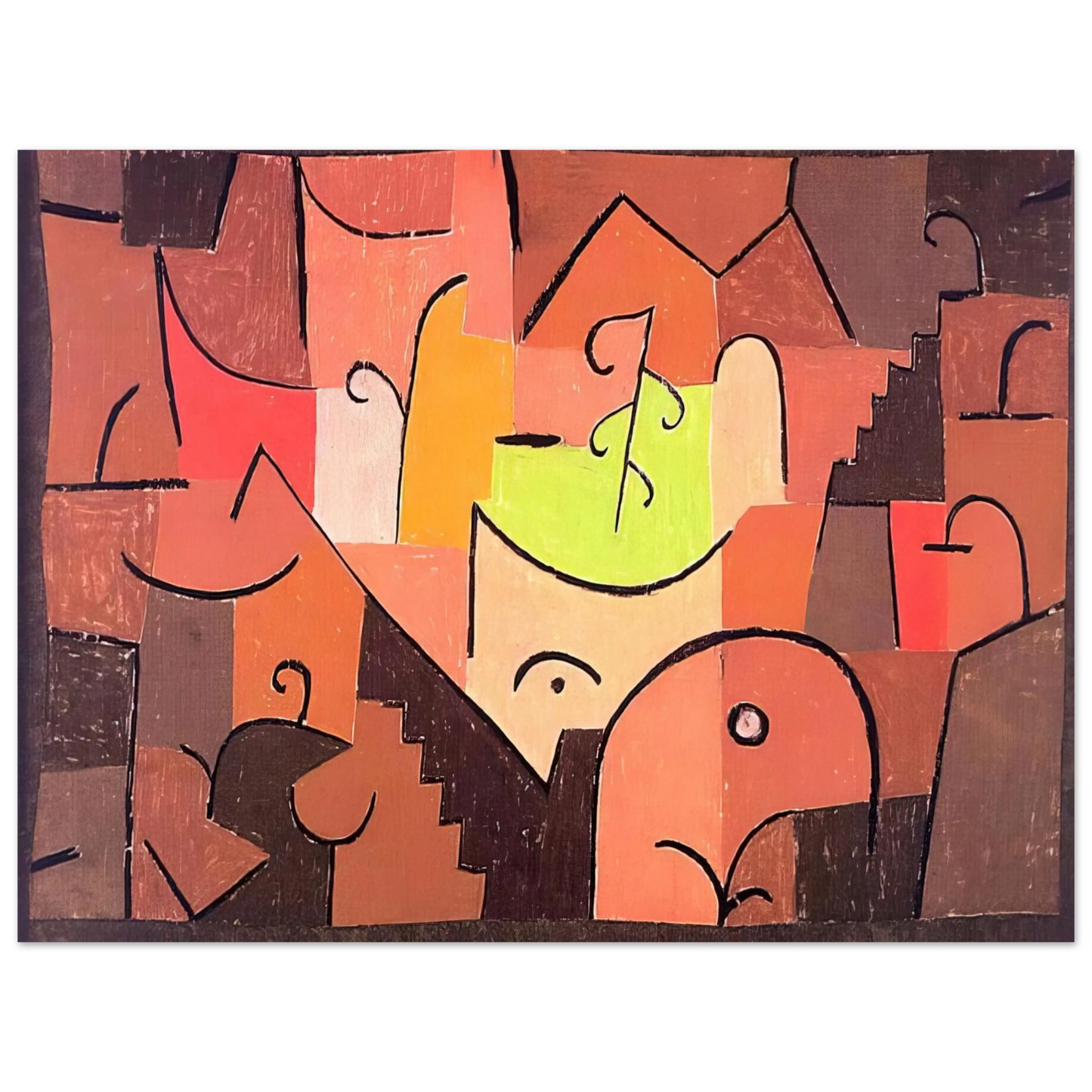 Paul Klee - STAGE LANDSCAPE 1922 Fine Art Poster - Default Title