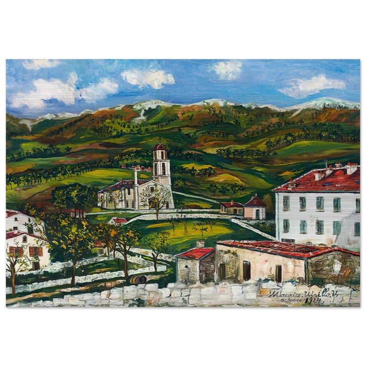 UNTITLED - Maurice Utrillo Brushed Aluminum Print - 70x100 cm / 28x40 inches | Maurice Utrillo Aluminum Print | Maurice Utrillo Prints