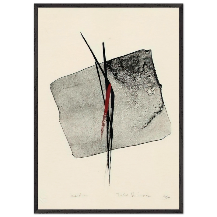 Maiden - 1985 - Toko Shinoda 70x100 cm / 28x40 inches Framed Art Print – Black Wooden Frame