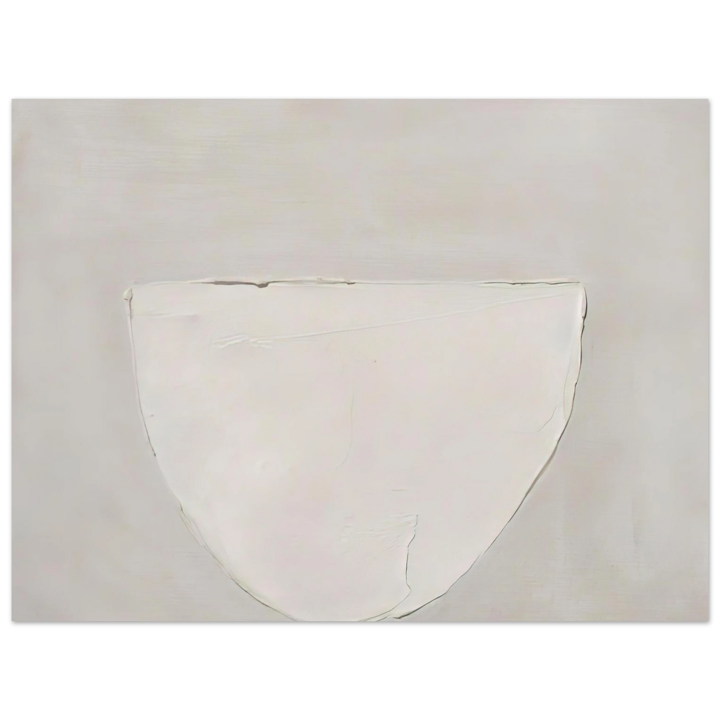 William Scott - Bowl White on Grey - 1962 Fine Art Poster - Default Title