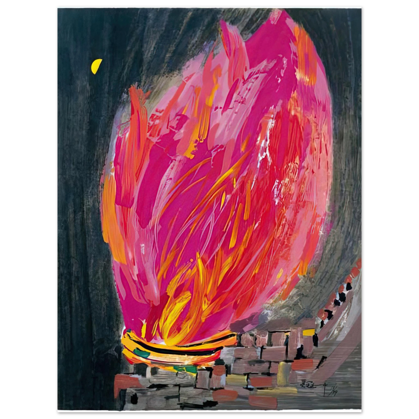 Wu Guanzhong - Torch - 2008 Fine Art Poster - Default Title