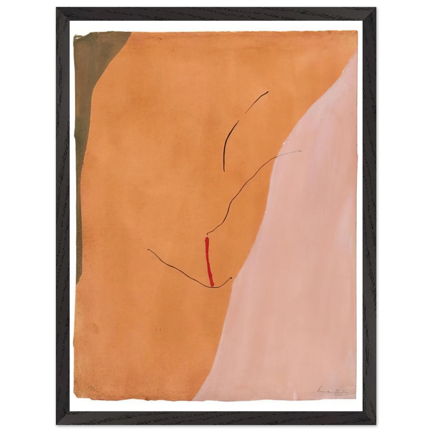 Helen Frankenthaler - Sanguine Mood - 1971 Wall art - 20x25 cm / 8x10 inches - Fine Art Poster - -