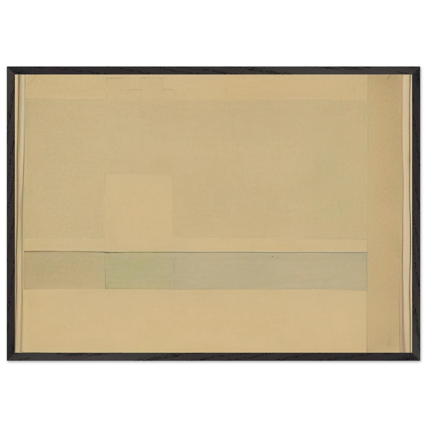 Ha nevicato - 1957 - Antonio Calderara 70x100 cm / 28x40 inches Framed Art Print – Black Wooden Frame