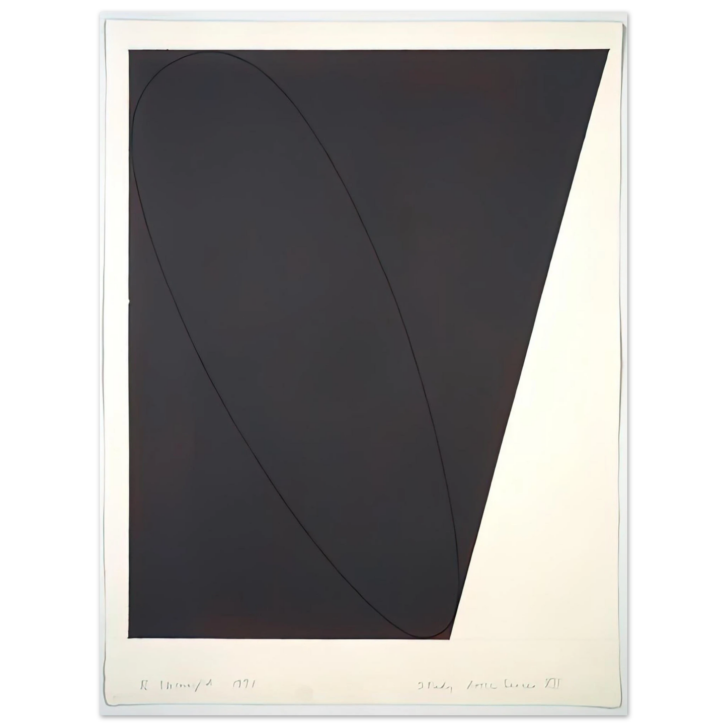 Robert Mangold - STUDY ATTIC SERIES XII 1991 Fine Art Poster - Default Title