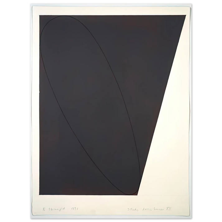 Robert Mangold - STUDY ATTIC SERIES XII 1991 75x100 cm / 30x40inches Fine Art Poster