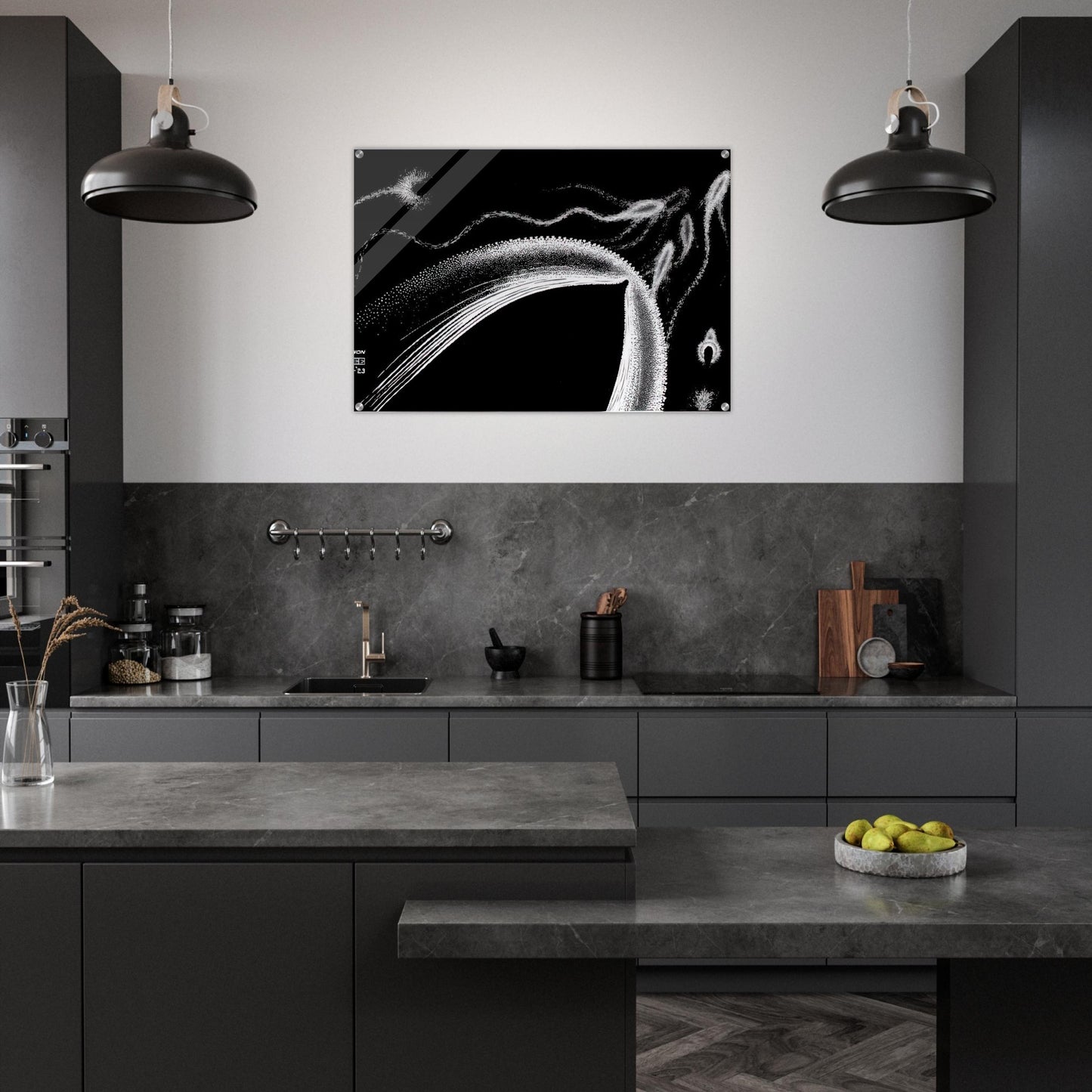 DOLPHINS - MC Escher Acrylic Print - 70x100 cm / 28x40″ inches | MC Escher Wall Art | MC Escher Prints