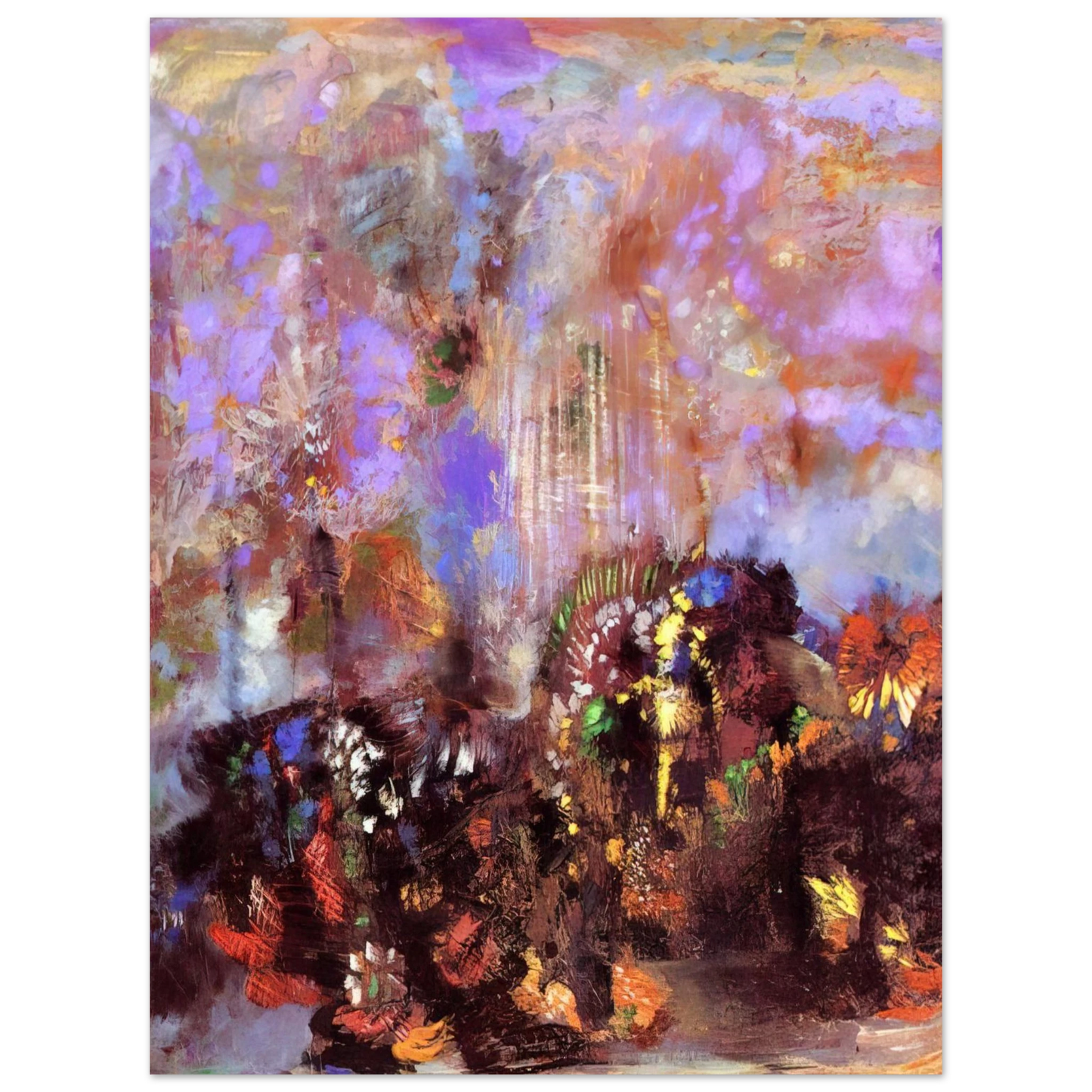 Odilon Redon - COMPOSITION WITH FLOWERS Fine Art Poster - Default Title