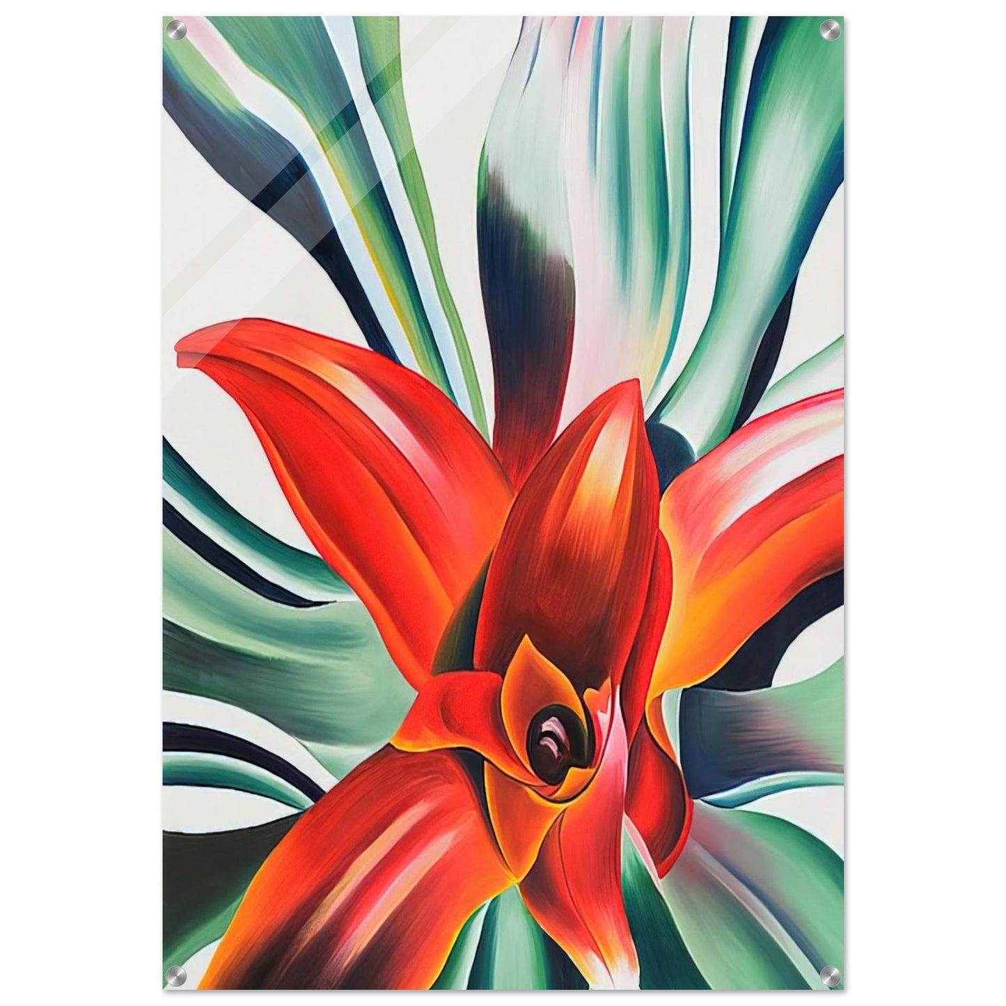 Leaves of a Plant - Georgia O'Keeffe Acrylic Print - 70x100 cm / 28x40″ inches