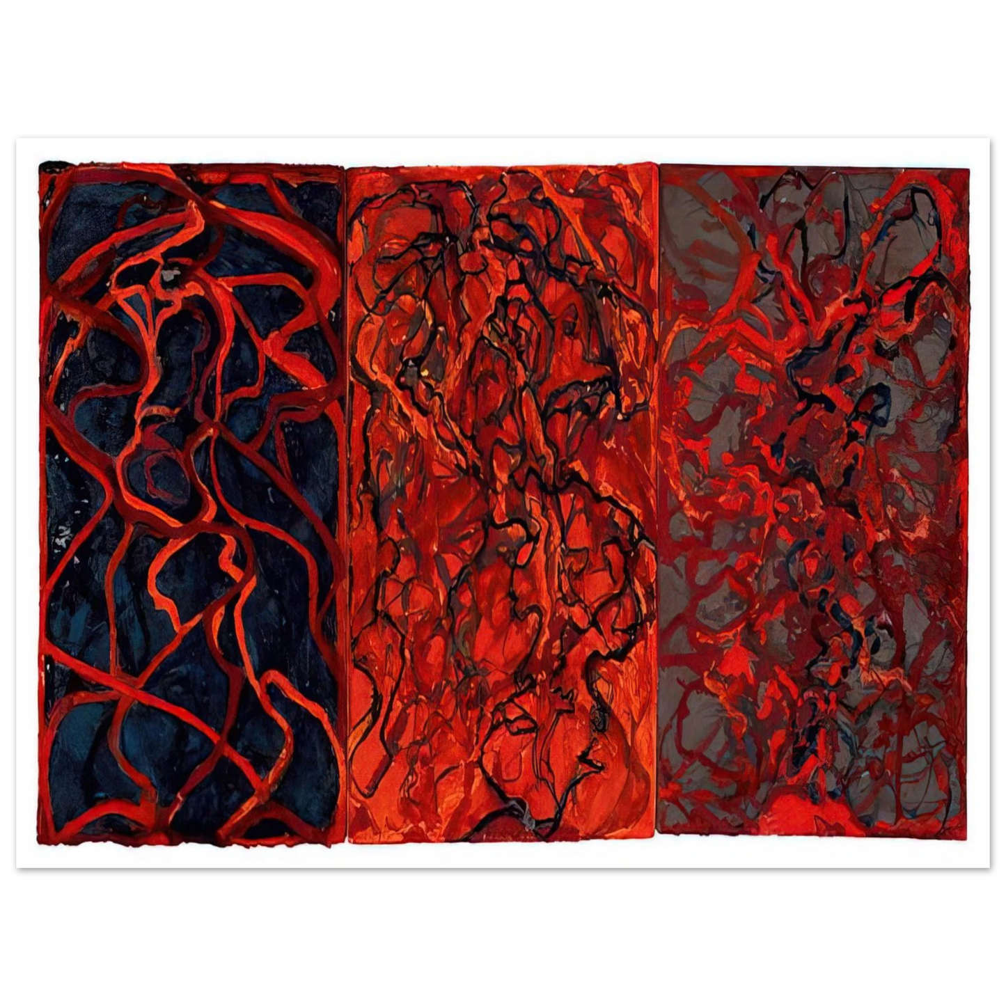 Brice Marden - Nevisian Triptych - 2008 Fine Art Poster - Default Title