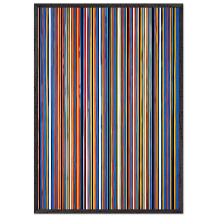 RA 2 1981 - Bridget Riley 70x100 cm / 28x40 inches Framed Art Print – Black Wooden Frame