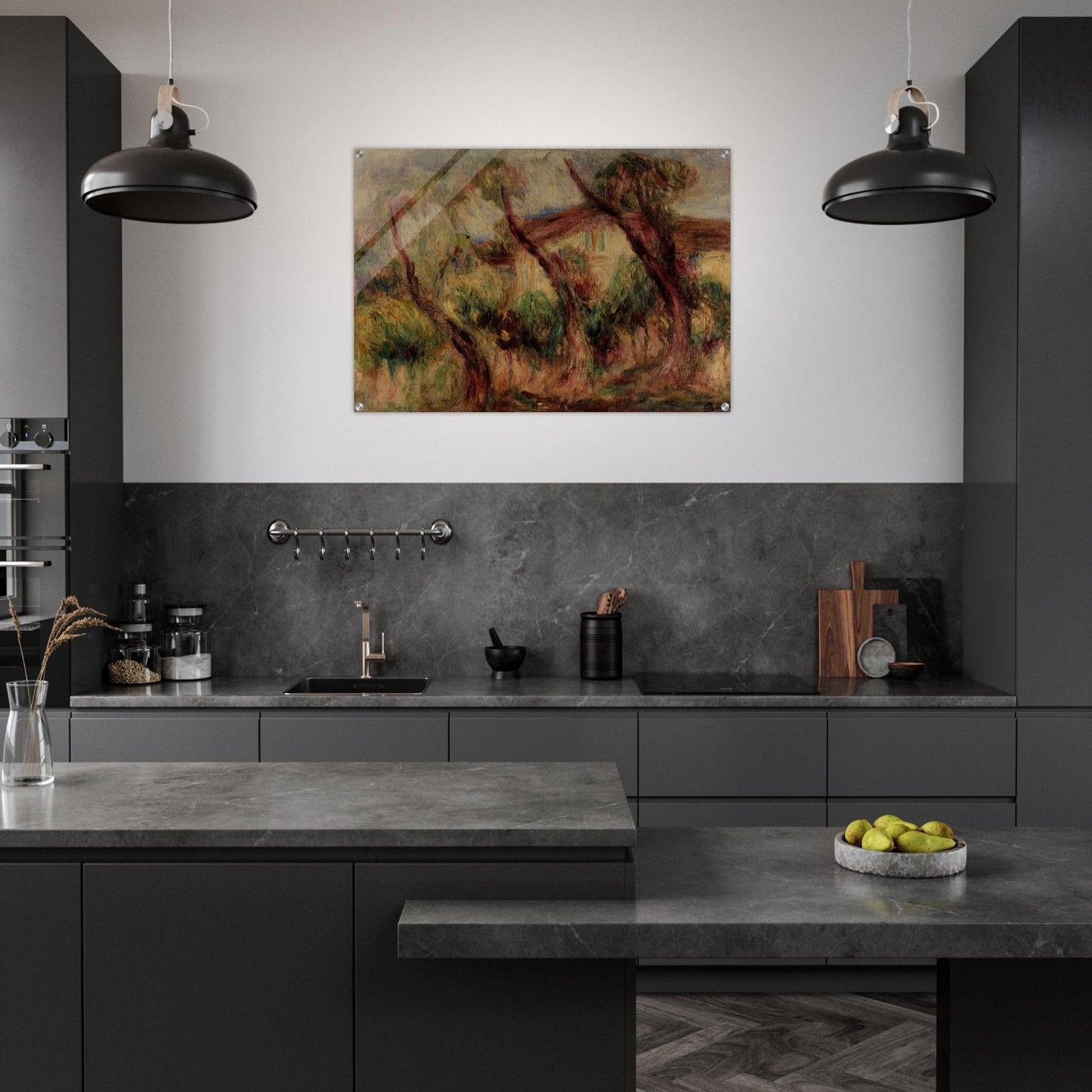 In the Garden of Collettes at Cagnes - Pierre-Auguste Renoir Acrylic Print - 70x100 cm / 28x40″ inches