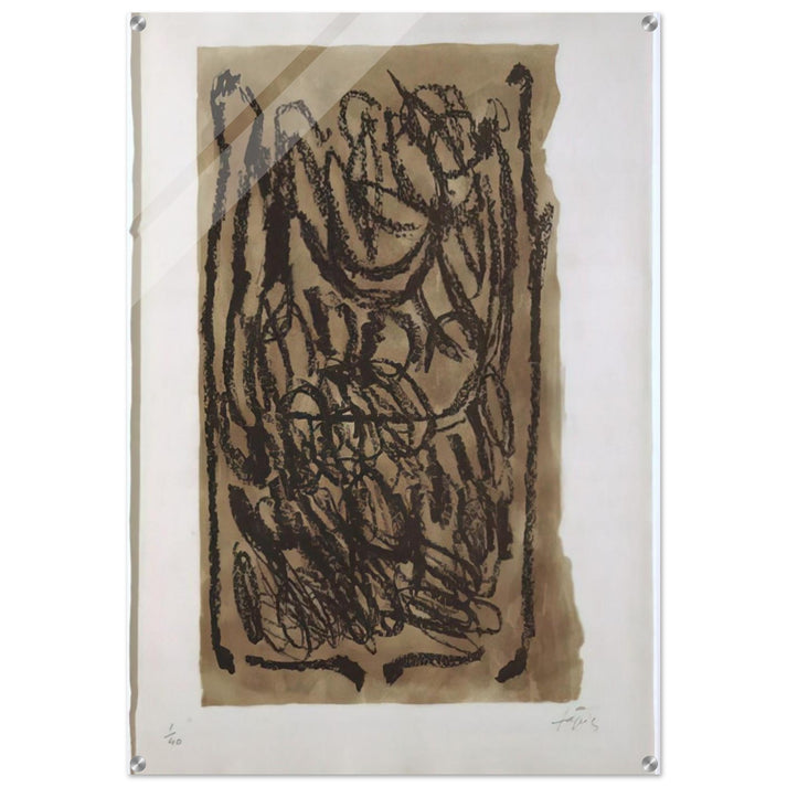 EL PA A LA BARCA 1963 - Antoni Tapies Acrylic Print - 70x100 cm / 28x40″ inches