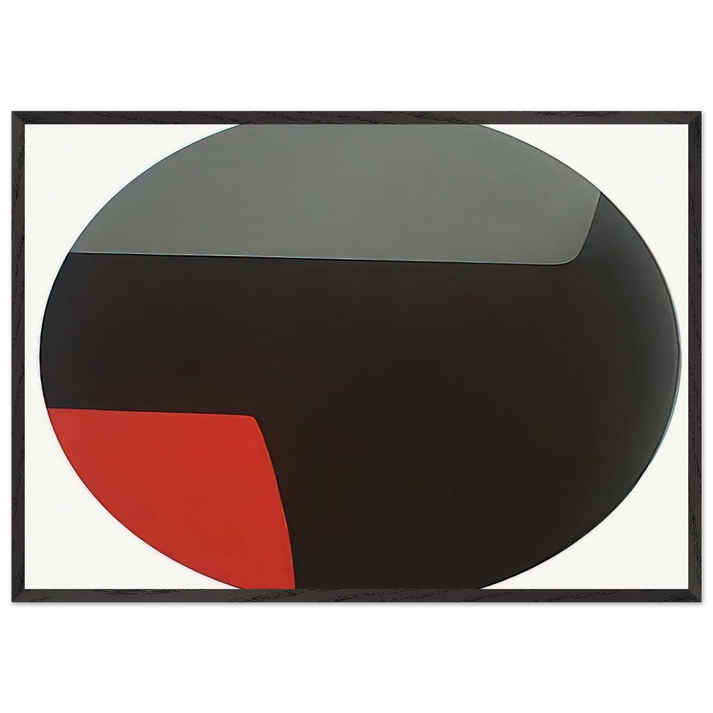 Kanawa - 1956 - Leon Polk Smith 70x100 cm / 28x40 inches Framed Art Print – Black Wooden Frame