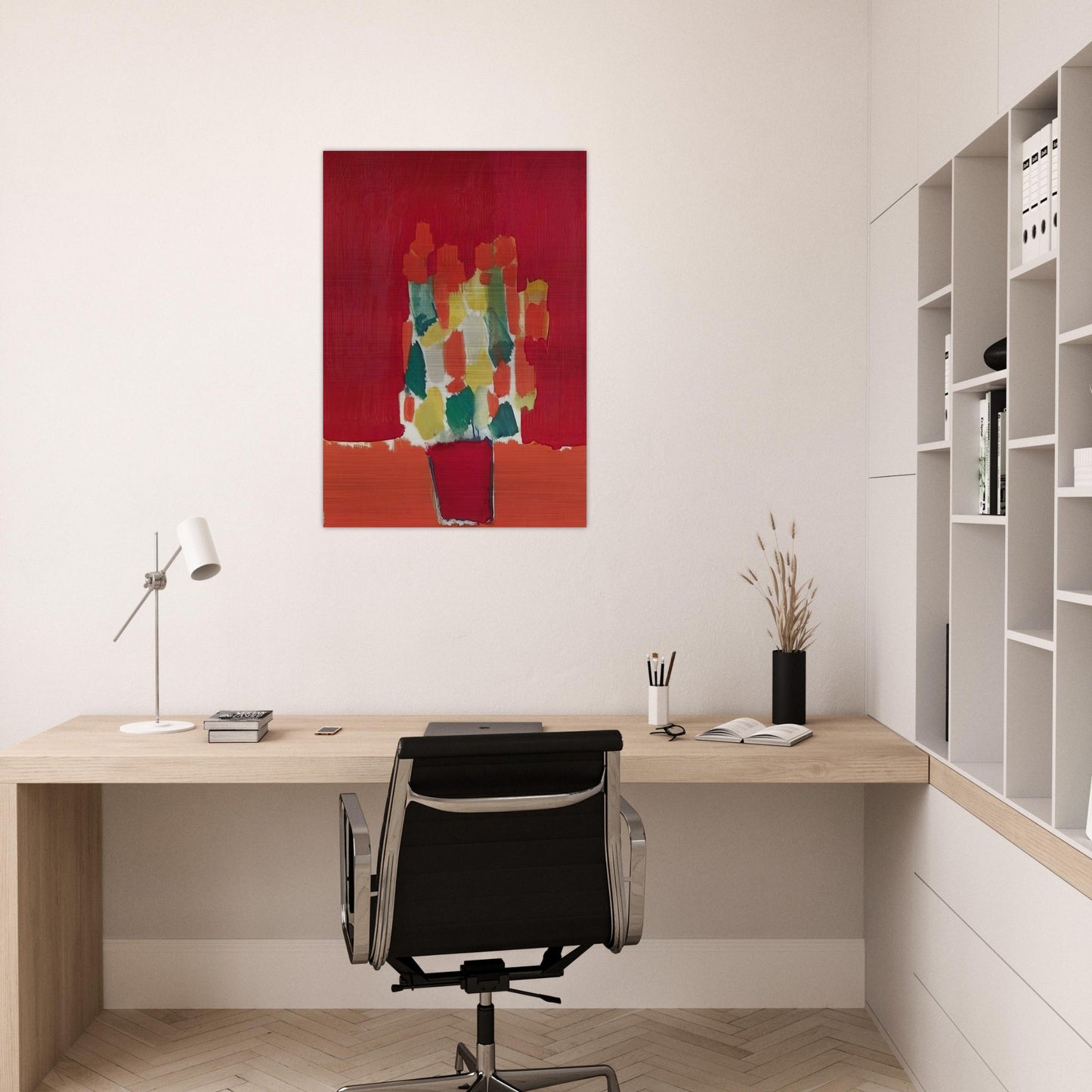 Fleurs rouges - 1952 - Nicolas de Stael Brushed Aluminum Print - 70x100 cm / 28x40 inches | Nicolas de Stael Aluminum Print | Nicolas de Stael Prints