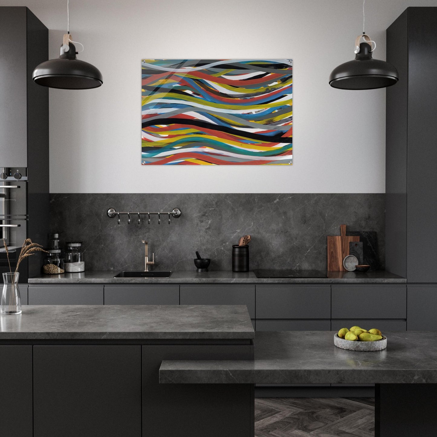 Untitled Ribbons - Sol LeWitt Acrylic Print - 70x100 cm / 28x40″ inches