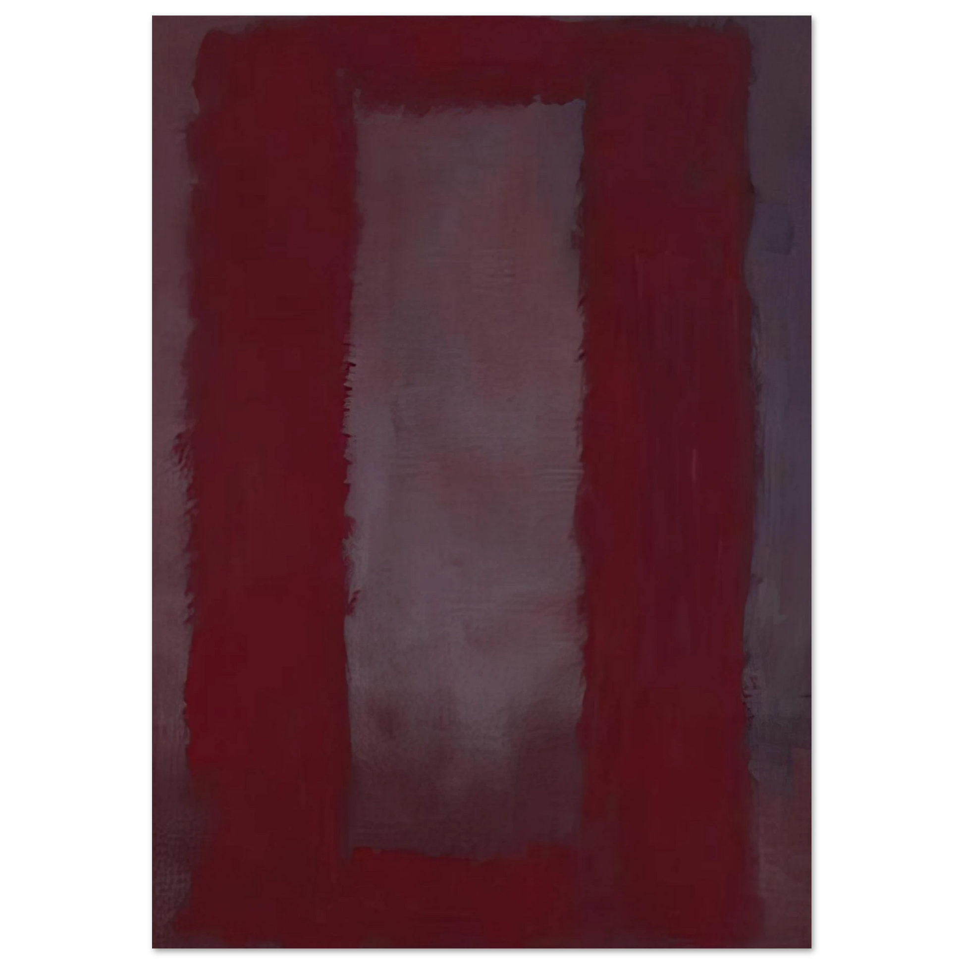 Mark Rothko - Red on Maroon - 1959 Wall Art - 30x40 cm / 12x16 inches - Premium Wooden Framed Poster With Fine Art Paper - Black frame