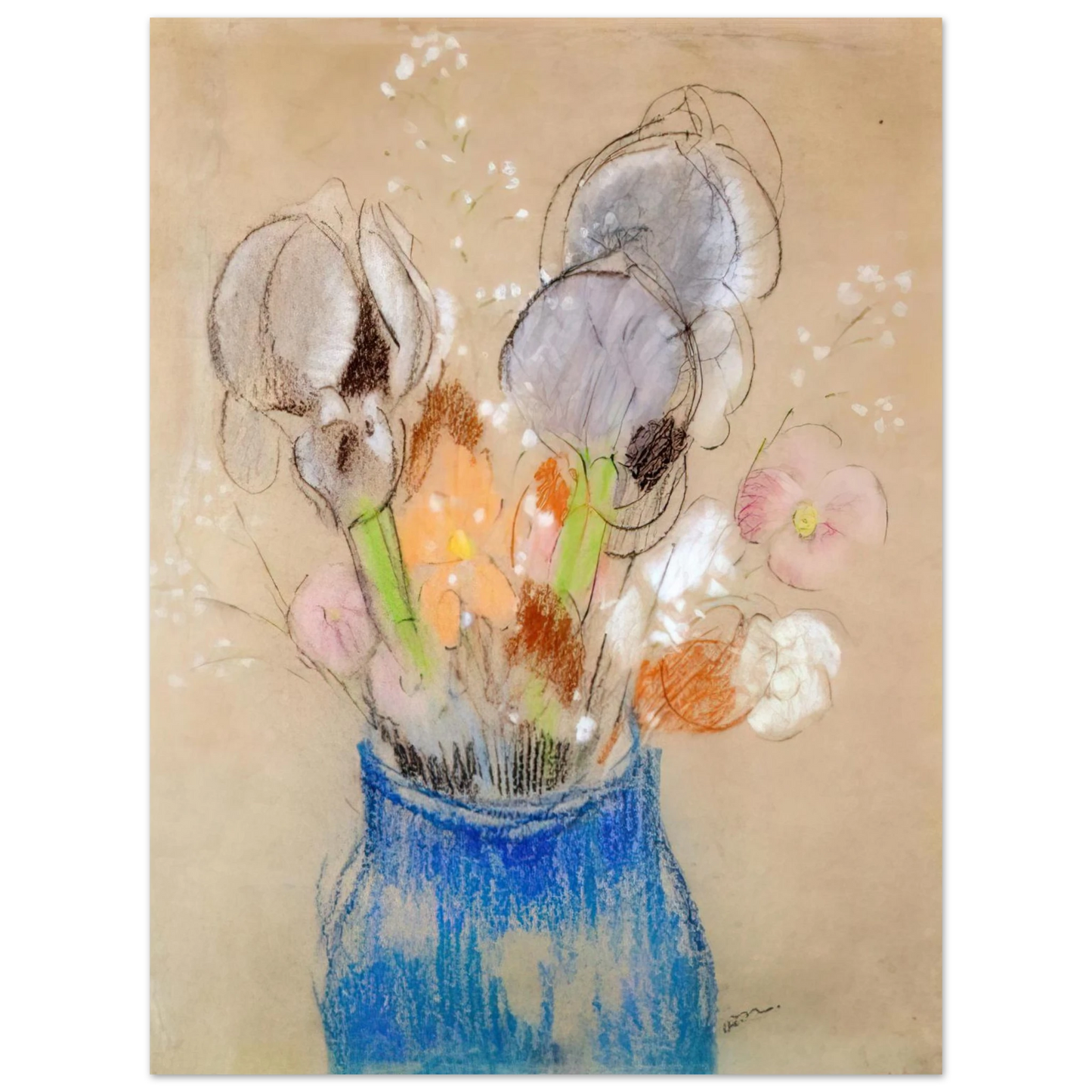 Odilon Redon - BOUQUET OF FLOWERS 4 Fine Art Poster - Default Title