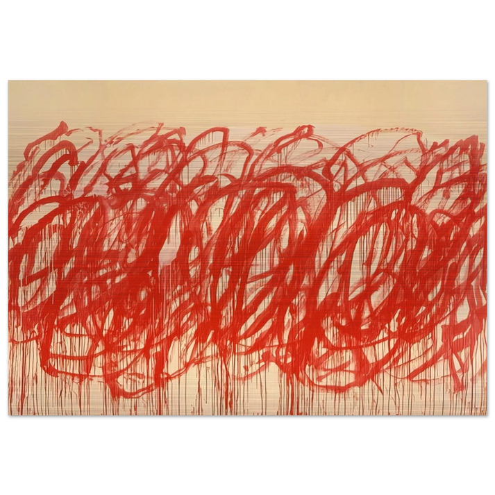 Untitled Bacchus - Cy Twombly Brushed Aluminum Print - 70x100 cm / 28x40 inches | Cy Twombly Aluminum Print | Cy Twombly Prints
