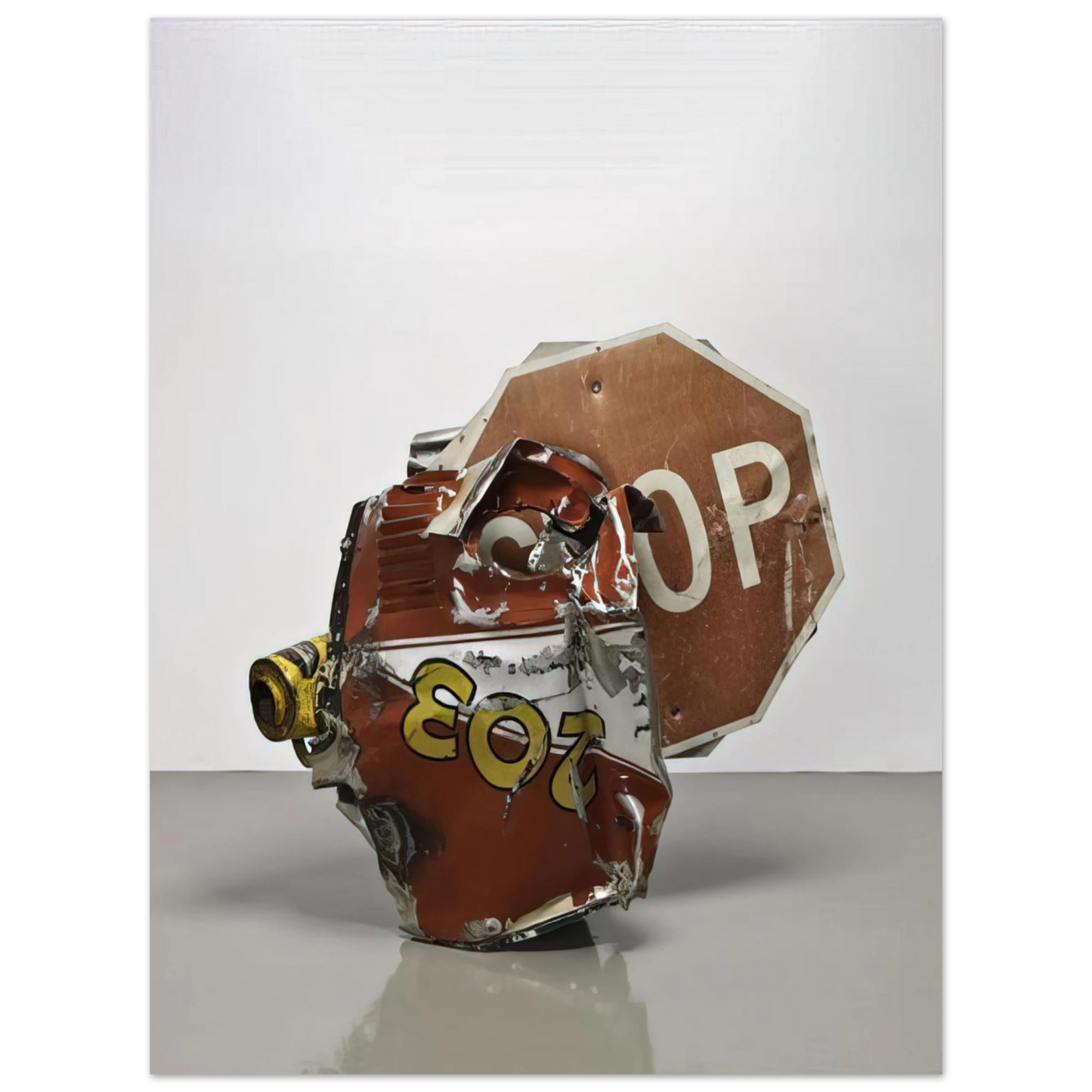 Robert Rauschenberg - STOP SIDE EARLY WINTER GLUT 1987 Fine Art Poster - Default Title