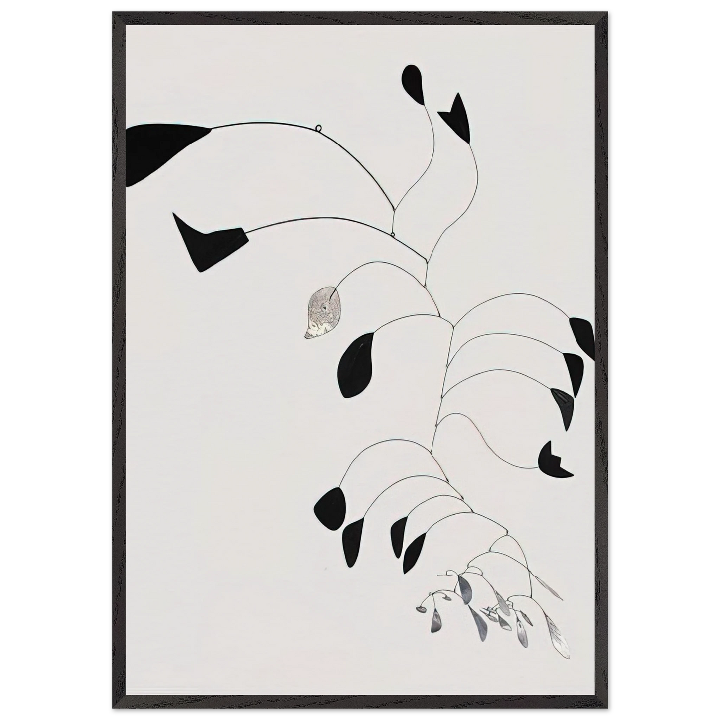 ARC OF PETALS 1941 - Alexander Calder 70x100 cm / 28x40 inches Framed Art Print – Black Wooden Frame