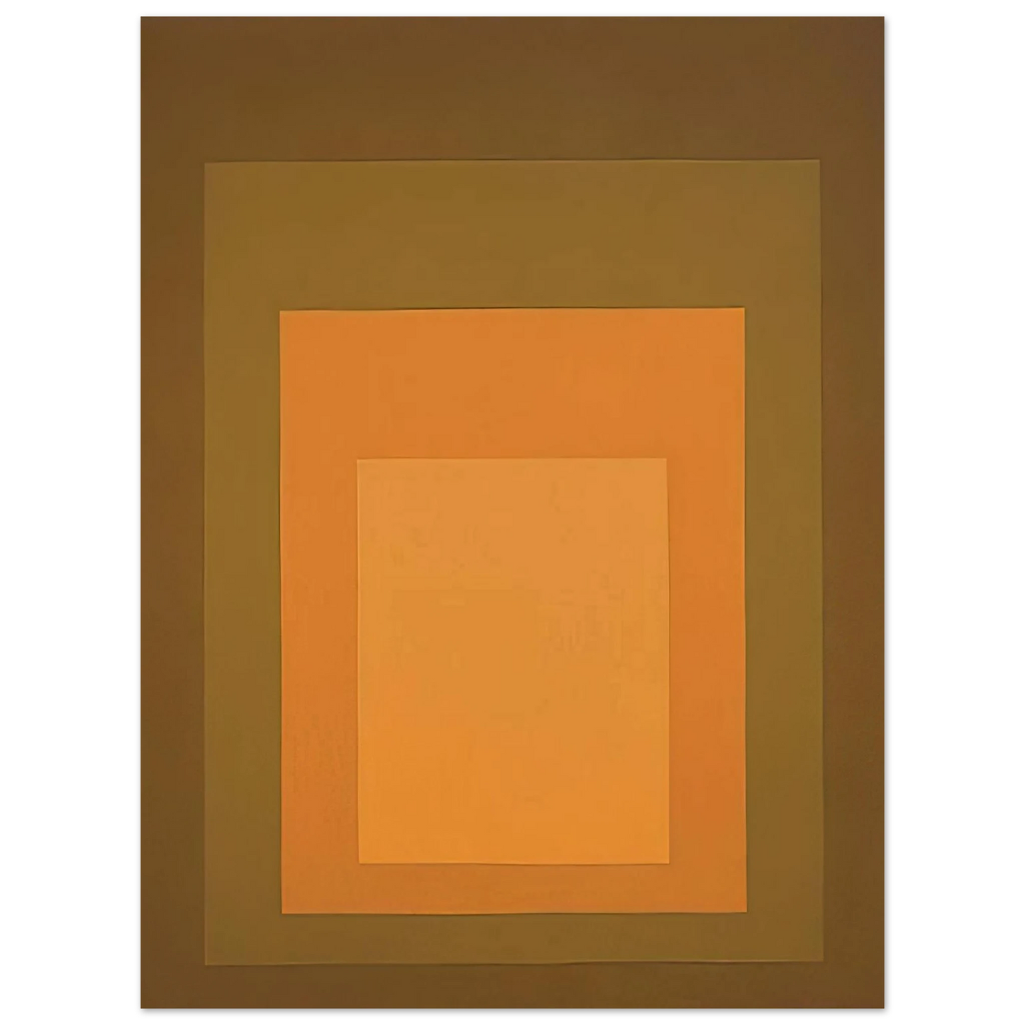 Josef Albers - HOMAGE TO THE SQUARE AUTUMN CLIMAX 1963 Fine Art Poster - Default Title