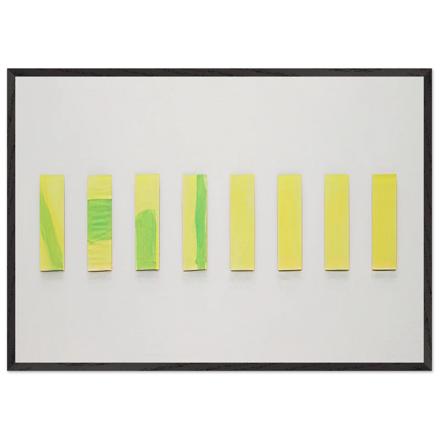 OHNE TITEL 1977 - Blinky Palermo Framed Art Print – Black Wooden Frame - Default Title - -Framed Art Print