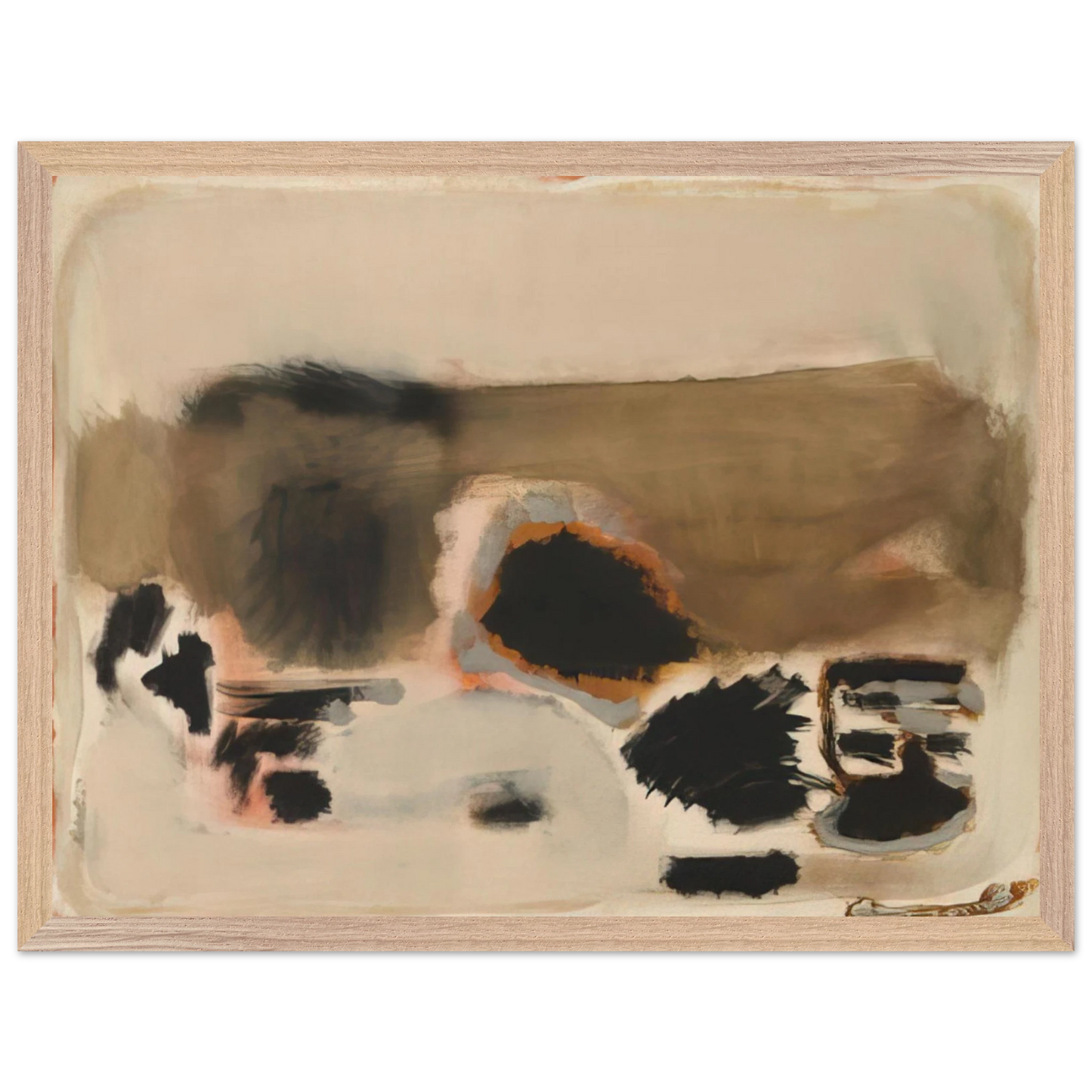 Mark Rothko - No.5No.24 - 1948 Wall Art - 60x80 cm / 24x32 inches - Premium Wooden Framed Poster With Fine Art Paper-canvas - Wood frame