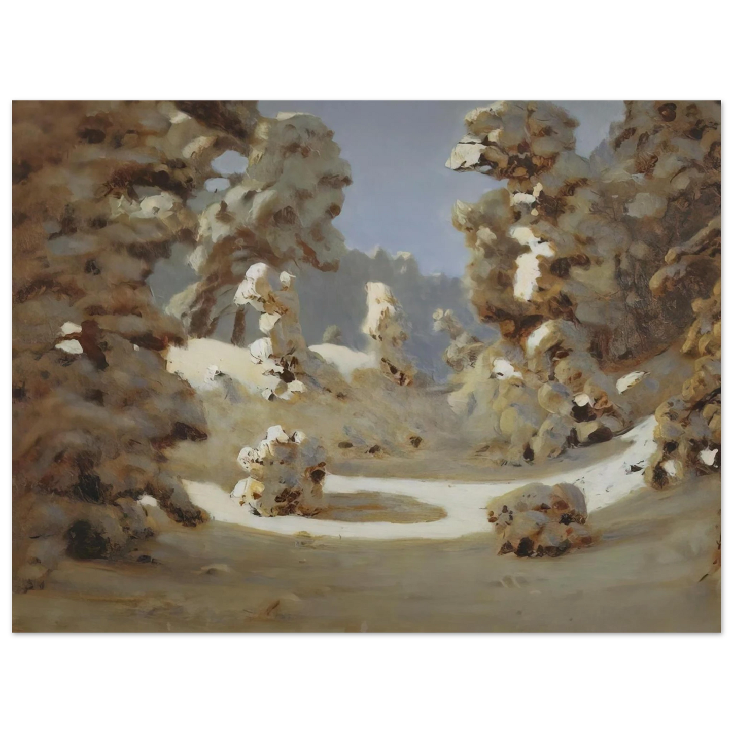 Arkhyp Kuindzhi - Winter. Sunlight on The Hoar Frost Fine Art Poster - Default Title