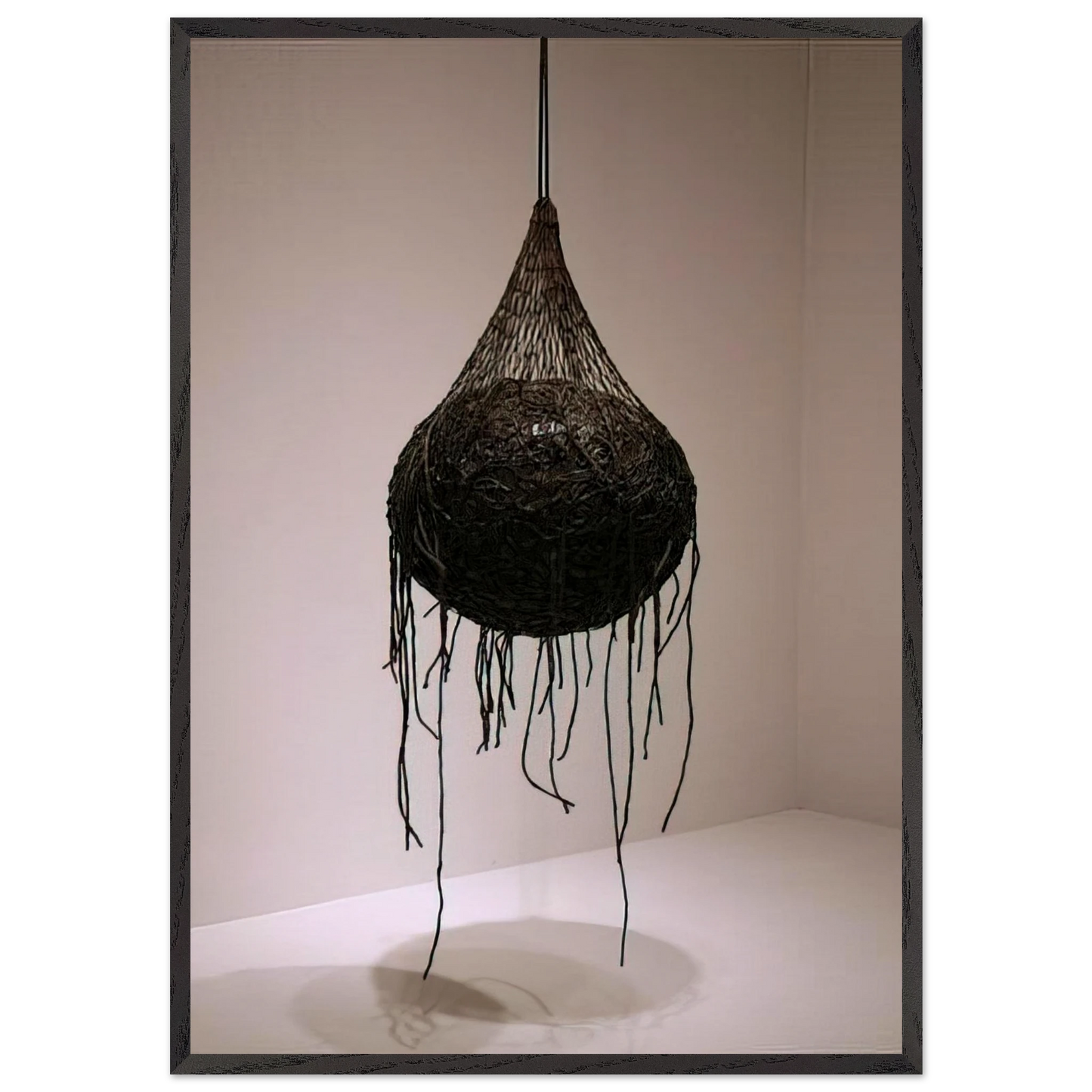 VERTIGINOUS DETOUR - Eva Hesse 70x100 cm / 28x40 inches Framed Art Print – Black Wooden Frame