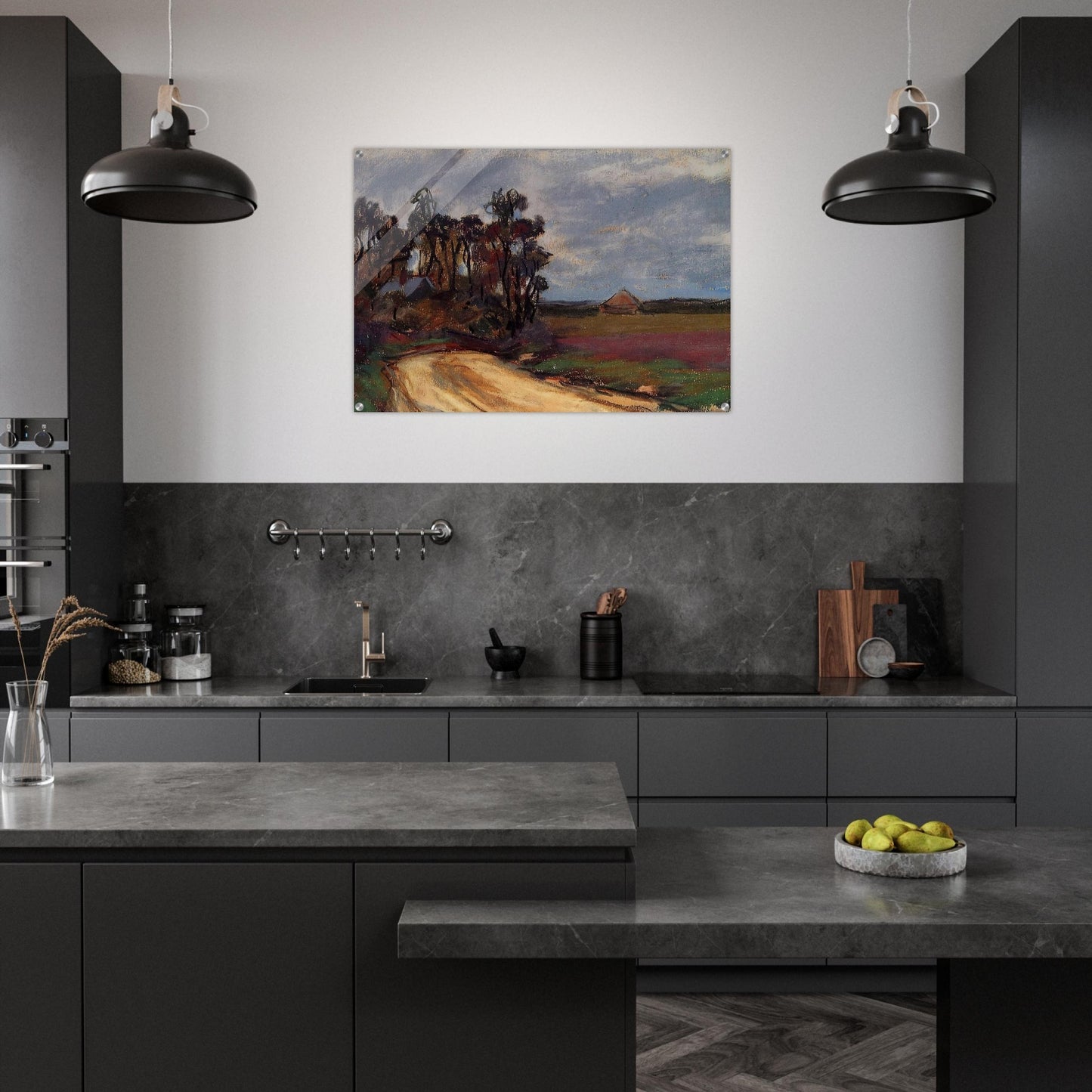 The Road and the House - claude monet Acrylic Print - 70x100 cm / 28x40″ inches | claude monet Wall Art | claude monet Prints