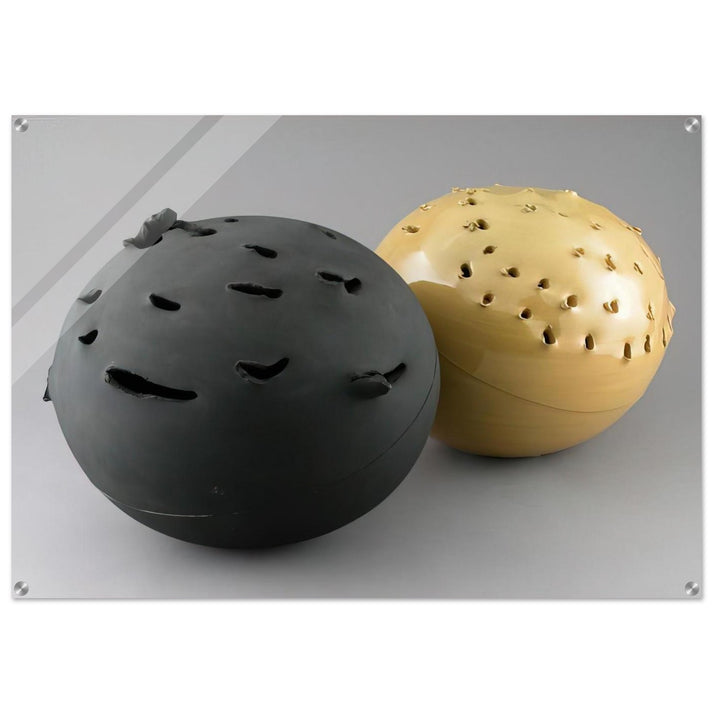 Sphere - 1957 - Lucio Fontana Acrylic Print - 70x100 cm / 28x40″ inches