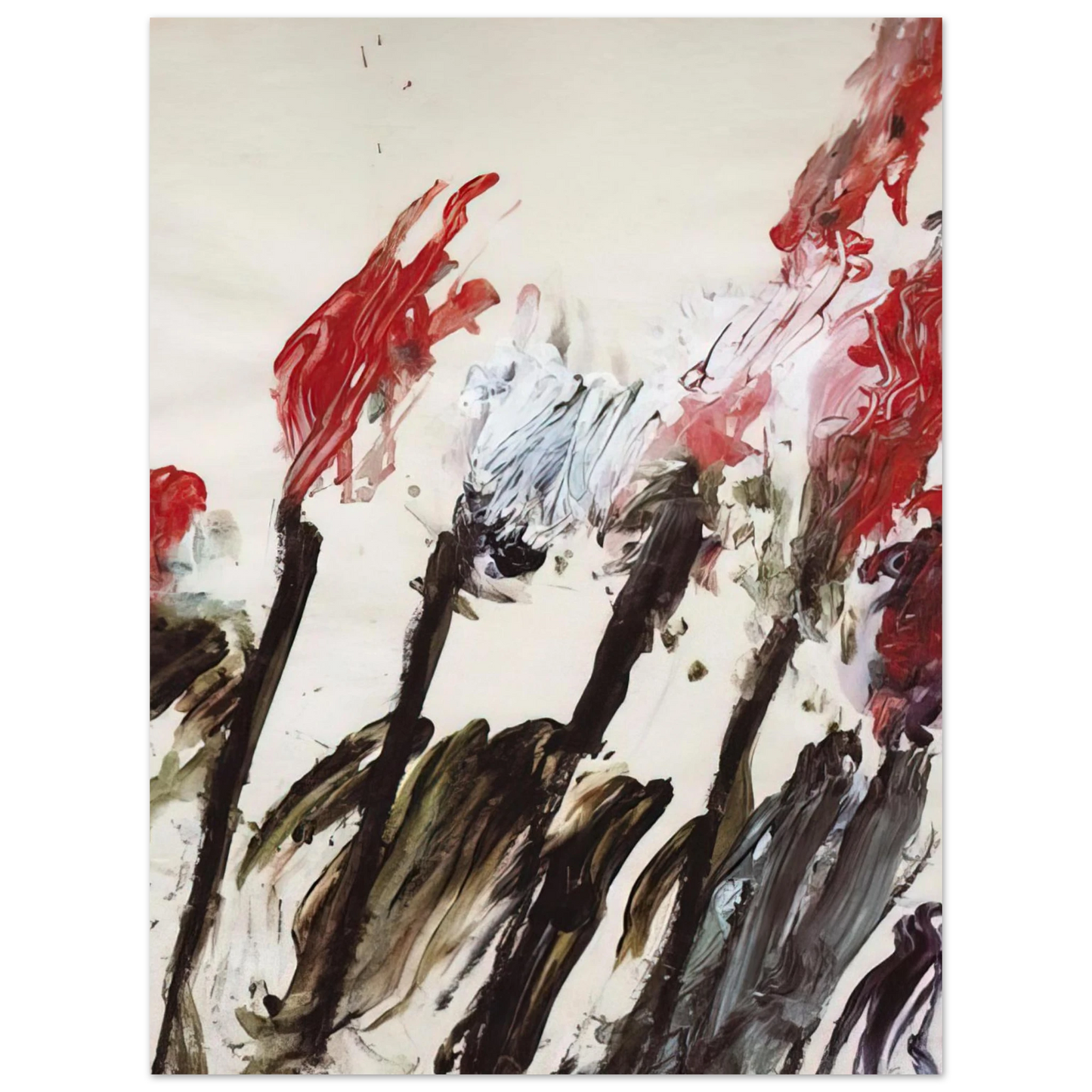 Cy Twombly - Nicola's Irises Fine Art Poster - Default Title