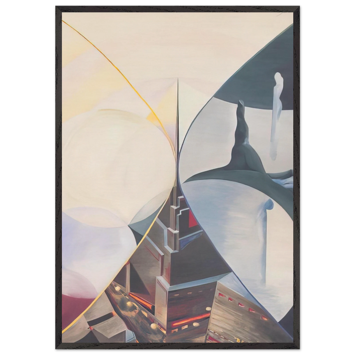 Il Grande X - 1931 Italy - Benedetta Cappa 70x100 cm / 28x40 inches Framed Art Print – Black Wooden Frame