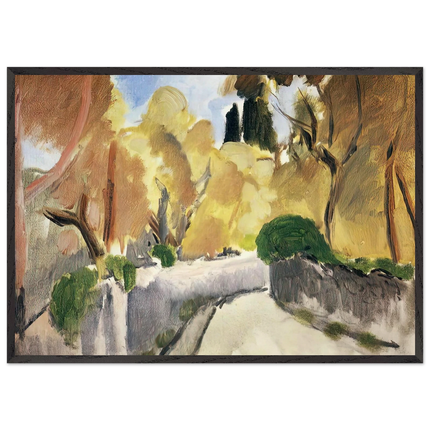 LANDSCAPE 2 N1 - Henri Matisse 70x100 cm / 28x40 inches Framed Art Print – Black Wooden Frame