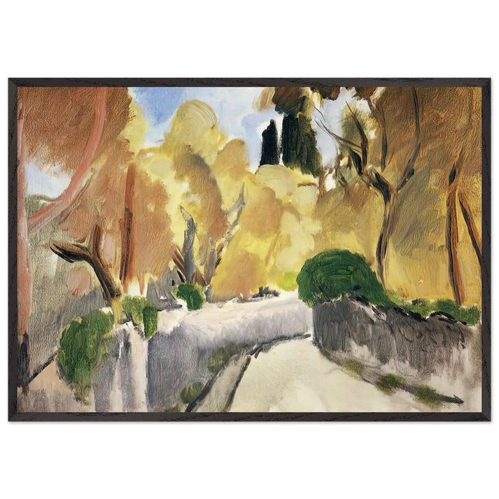 LANDSCAPE 2 N1 - Henri Matisse 70x100 cm / 28x40 inches Framed Art Print – Black Wooden Frame