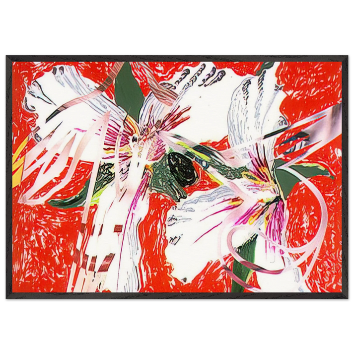 Sister Shrieks - James Rosenquist 70x100 cm / 28x40 inches Framed Art Print – Black Wooden Frame