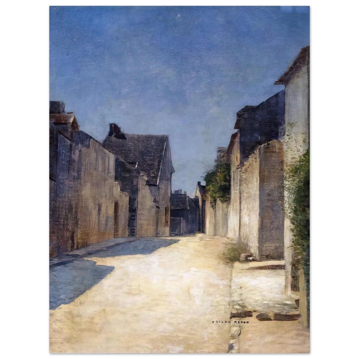 Odilon Redon - STREET IN SAMOIS 1888 Fine Art Poster - Default Title