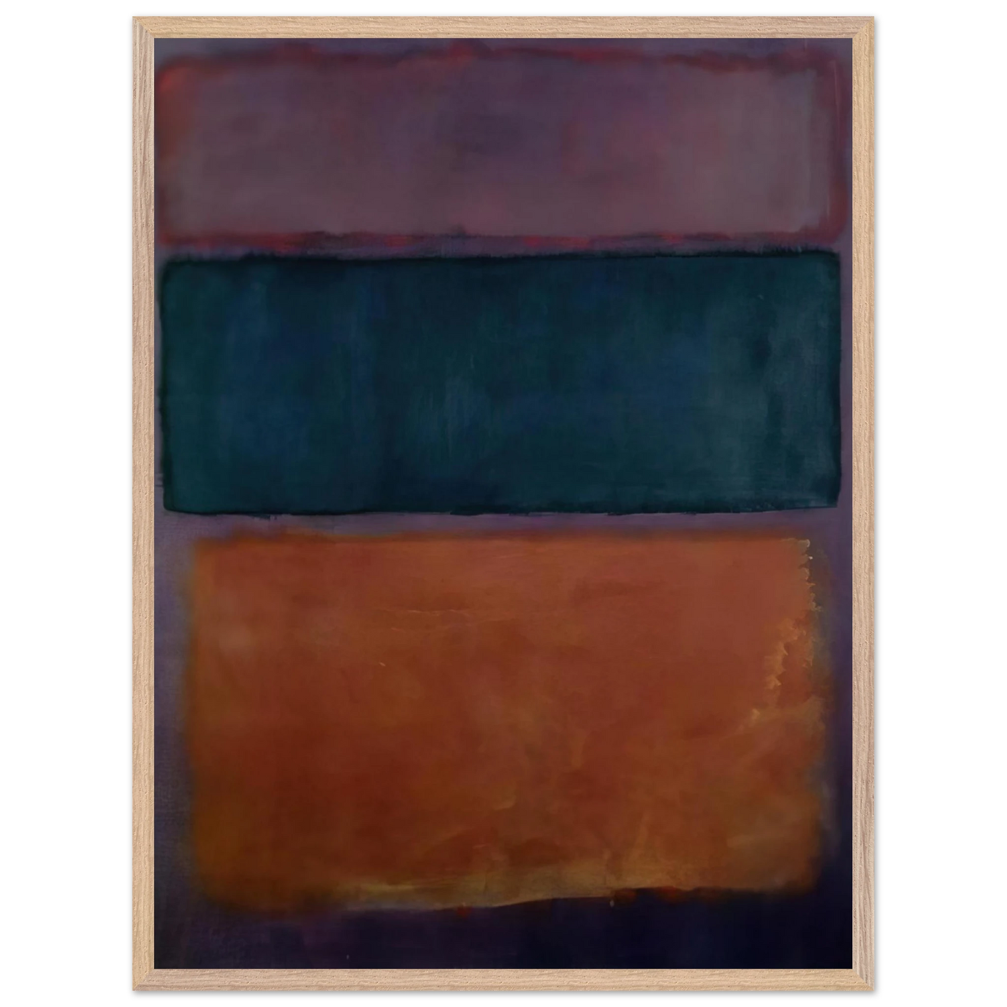 Helen Frankenthaler - Untitled - 1963 Wall art - 60x80 cm / 24x32 inches - Premium Wooden Framed Poster With Fine Art Paper - Wood frame