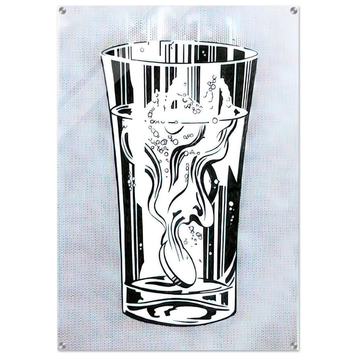 ALKA SELTZER 1966 - Roy Lichtenstein Acrylic Print - 70x100 cm / 28x40″ inches | Roy Lichtenstein Wall Art | Roy Lichtenstein Prints