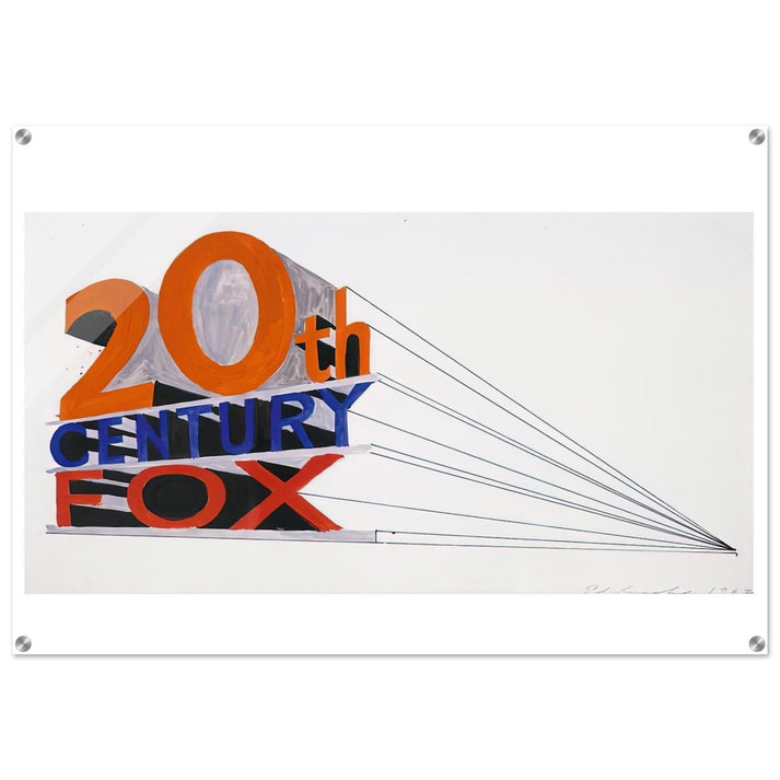 TRADEMARK 4 1962 - Edward Ruscha Acrylic Print - 70x100 cm / 28x40″ inches