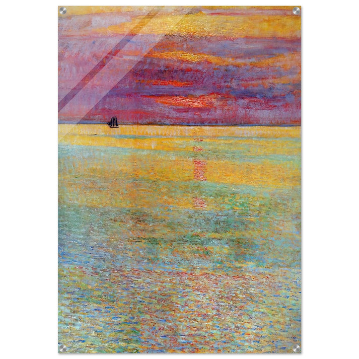 Sunset at Sea - Childe Hassam Acrylic Print - 70x100 cm / 28x40″ inches | Childe Hassam Wall Art | Childe Hassam Prints
