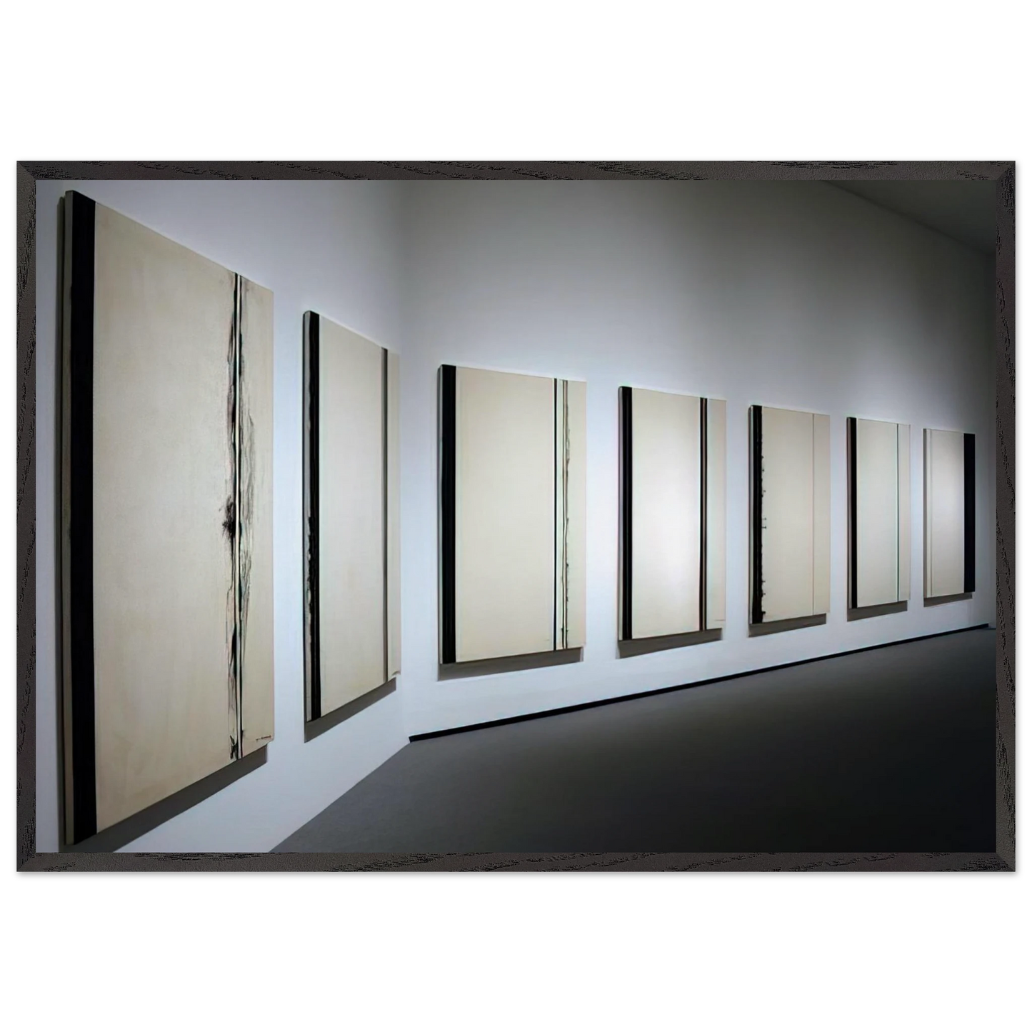 Stations of the Cross 1958 1966 - Barnett Newman Framed Art Print – Black Wooden Frame - Default Title - -Framed Art Print