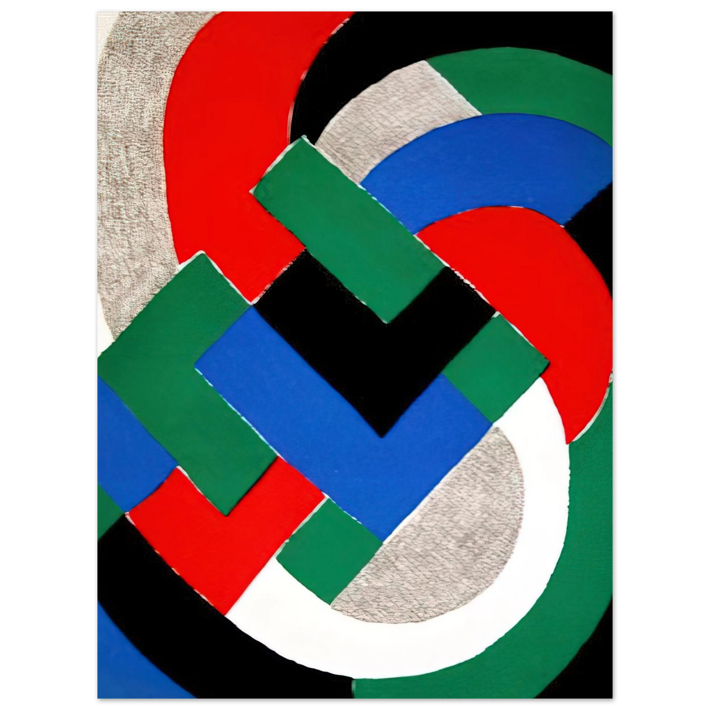 Sonia Delaunay - COMPOSITION WITH GREEN AND BLUE Fine Art Poster - Default Title