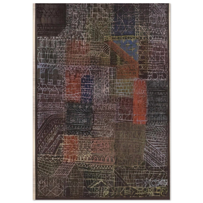 STRUCTURAL II 1924 - Paul Klee Brushed Aluminum Print - 70x100 cm / 28x40 inches | Paul Klee Aluminum Print | Paul Klee Prints